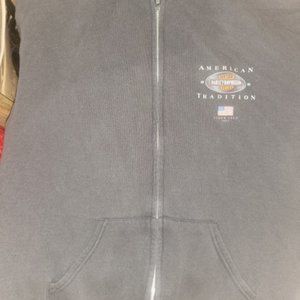 Vintage Harley Davidson Zip-Front Hoodie Duluth Minnesota